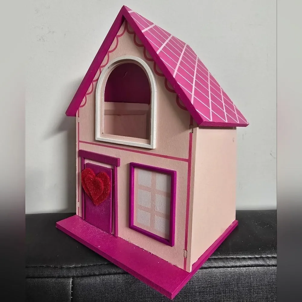 New Featherly Friends Valentine's Day Decor Bundle, Pink House and Kingsley Bird